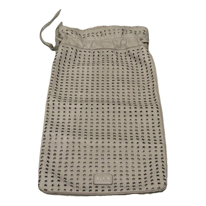 Leather clutch bag