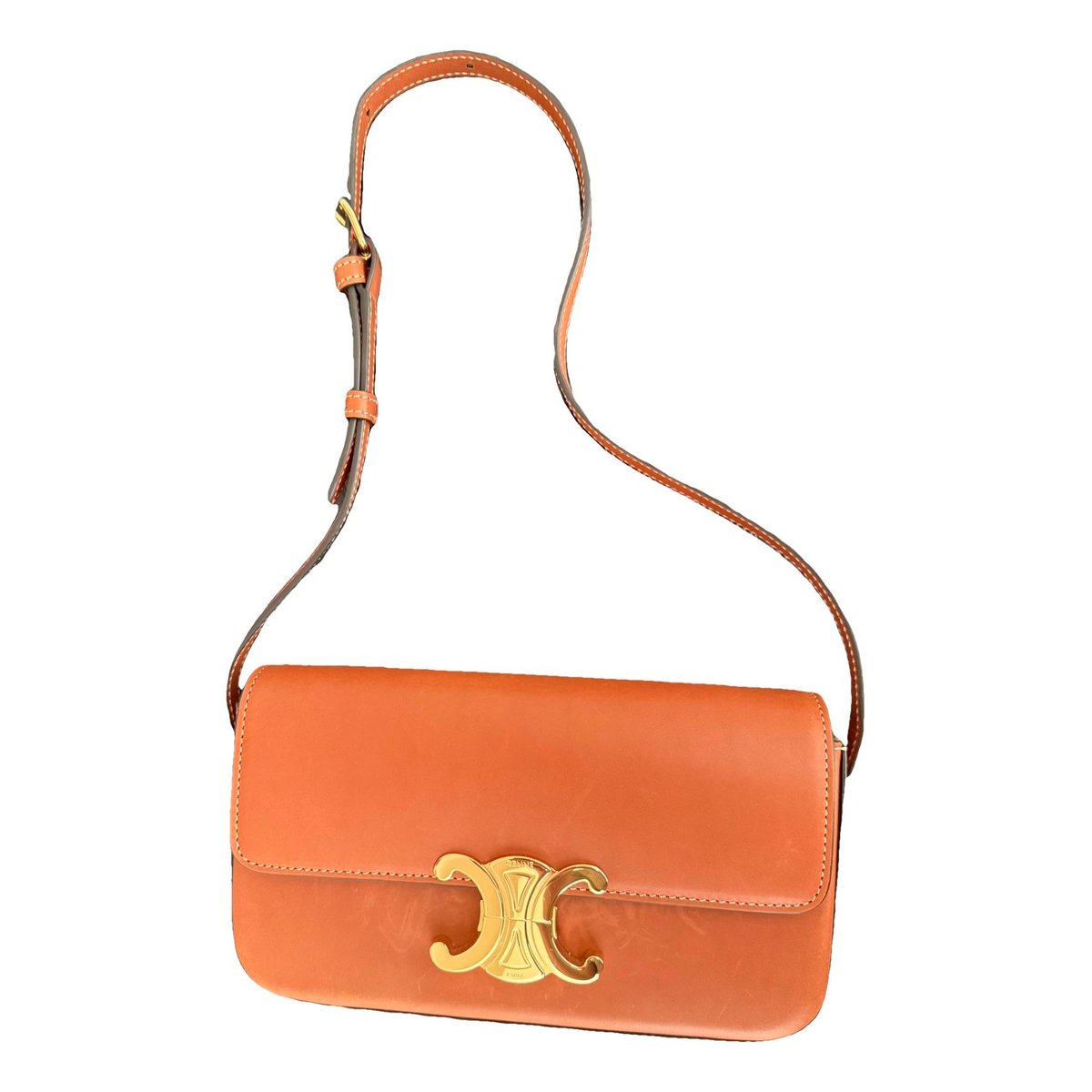 Triomphe Long leather handbag