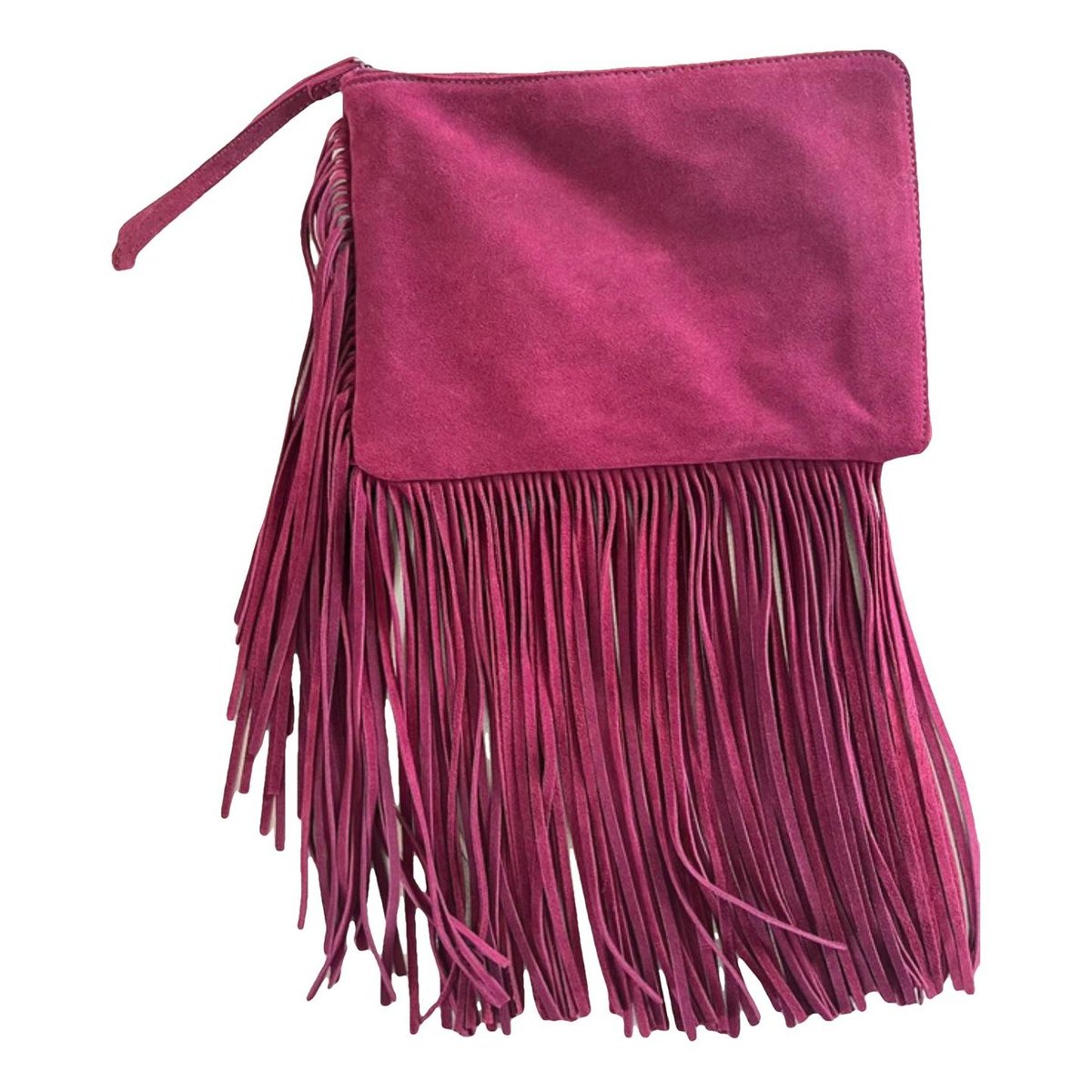 Leather clutch bag