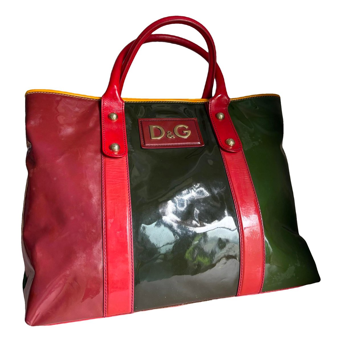 Patent leather tote