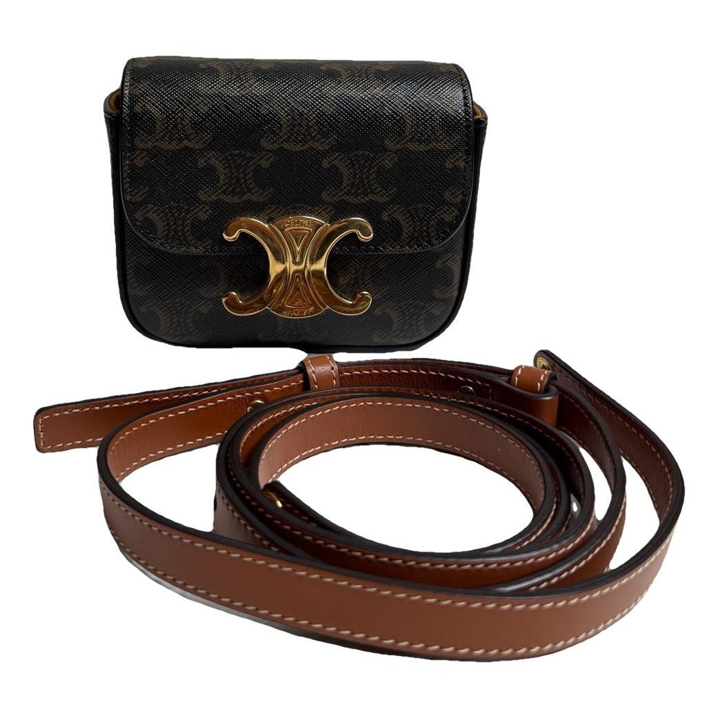 Triomphe leather handbag