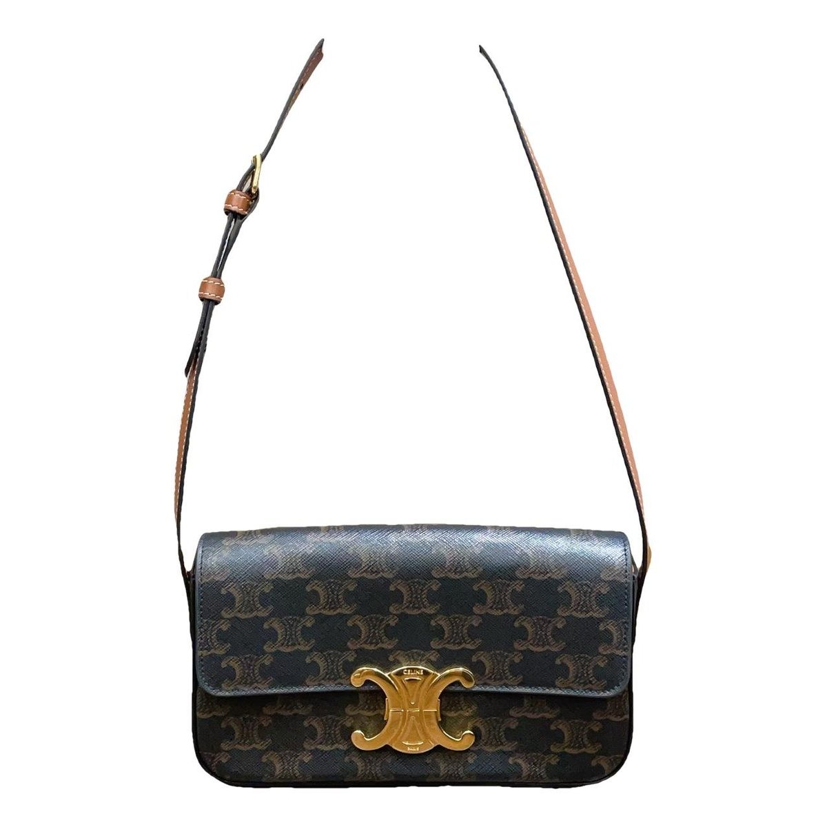 Triomphe Long leather handbag
