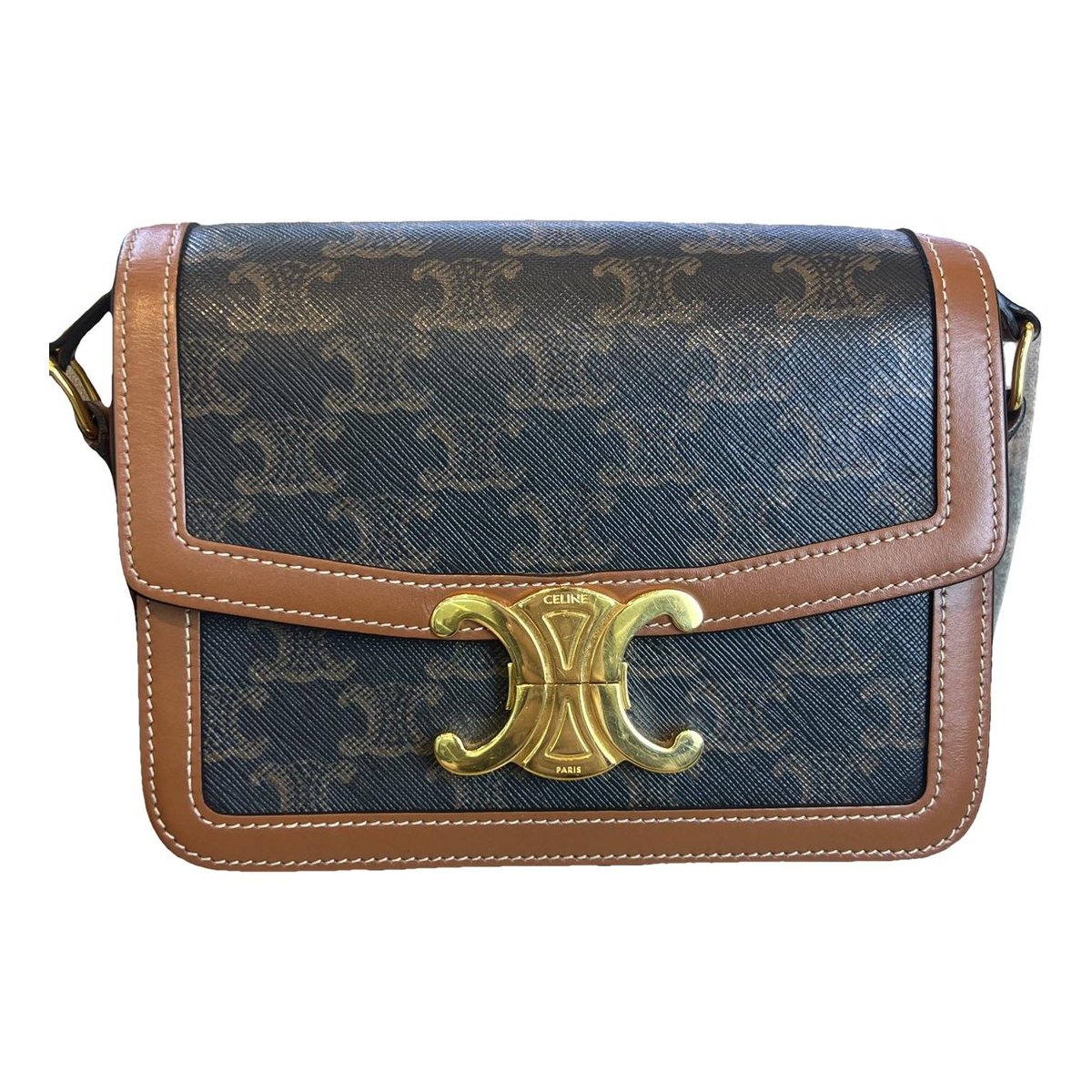 Triomphe leather handbag