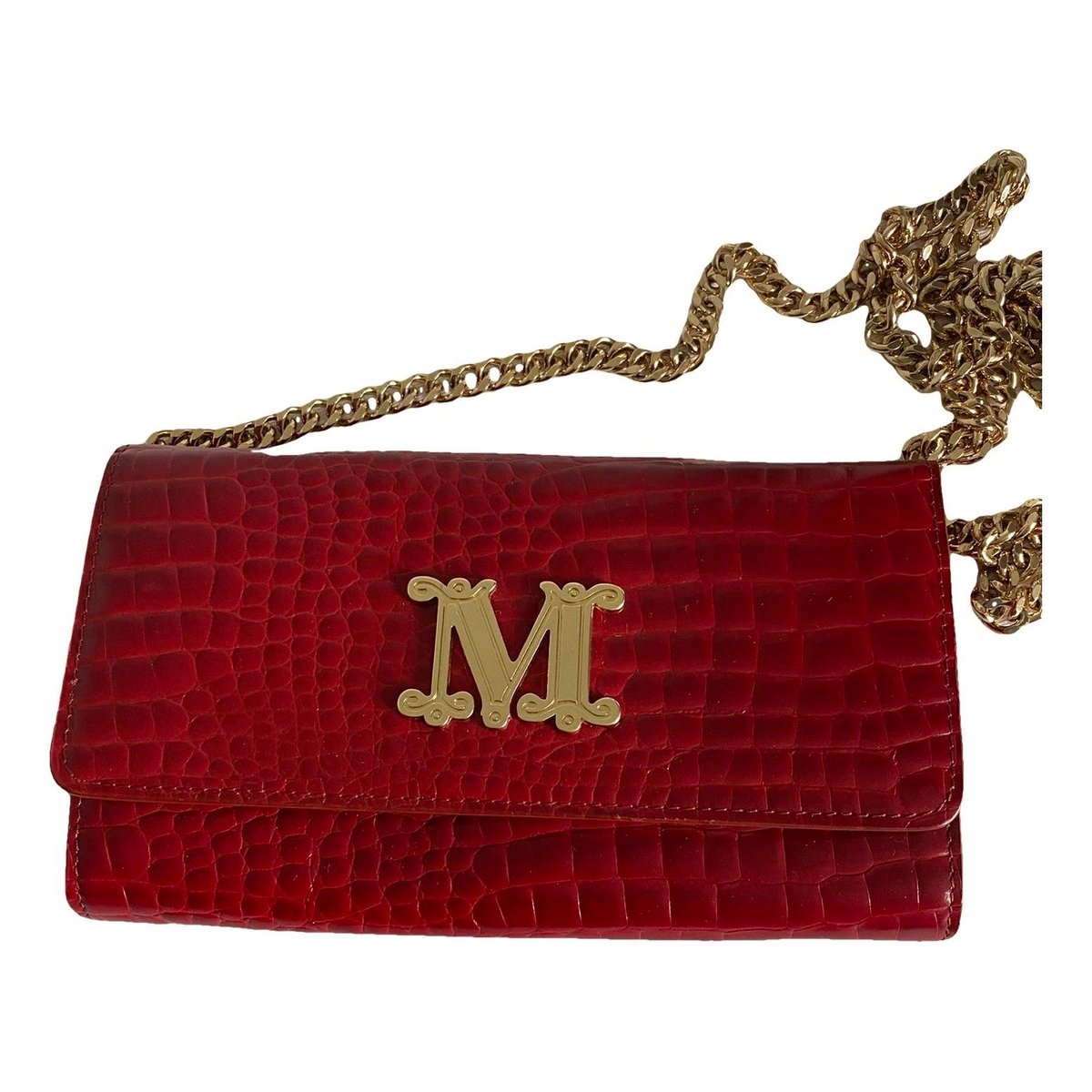 Leather clutch bag