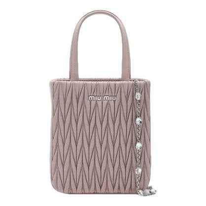 Miu Crystal leather mini bag