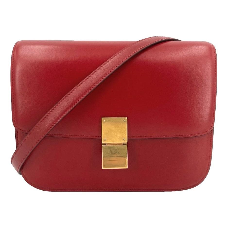Classic leather crossbody bag