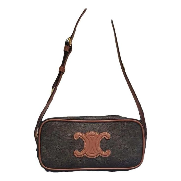 Triomphe vinyl handbag