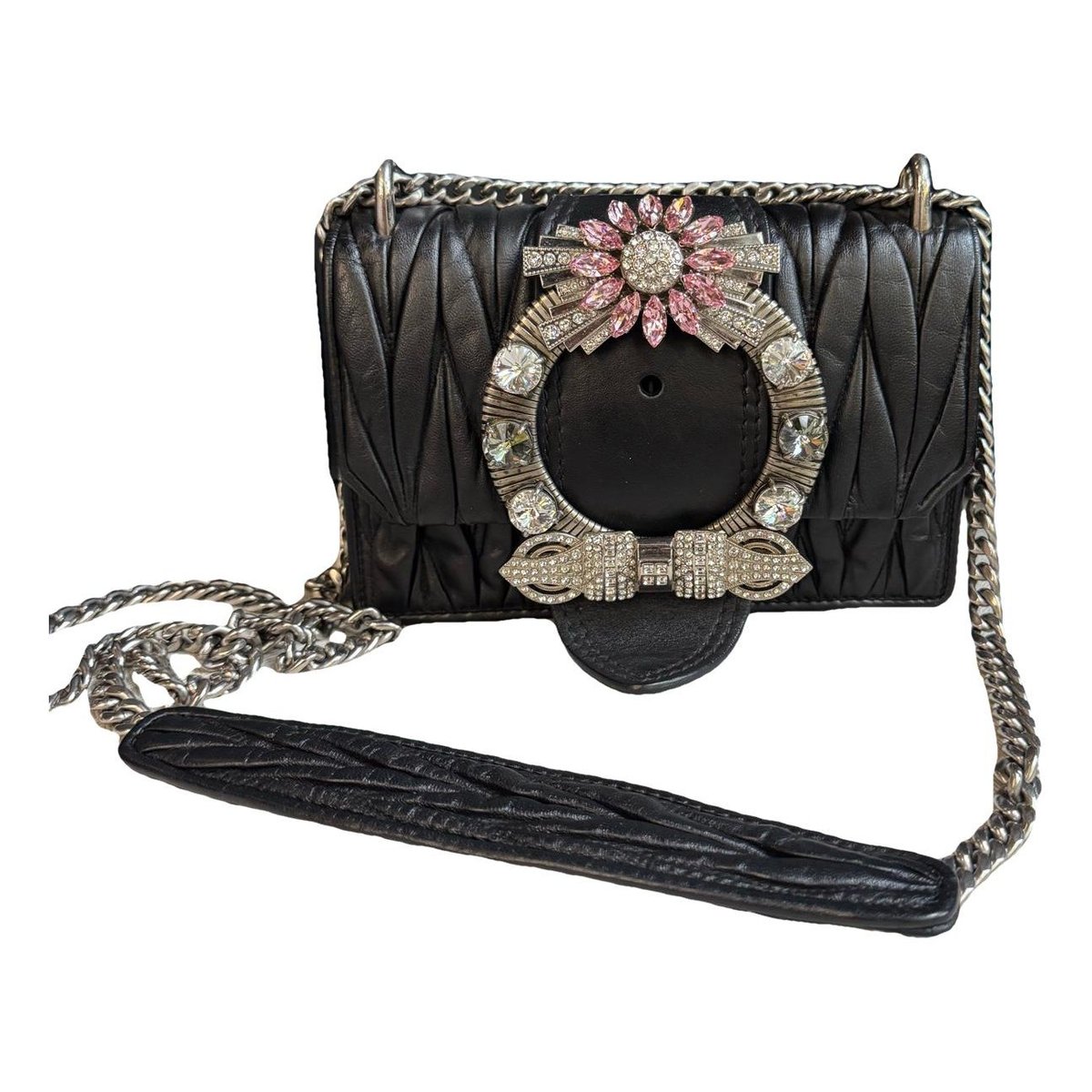 Miu Lady leather handbag