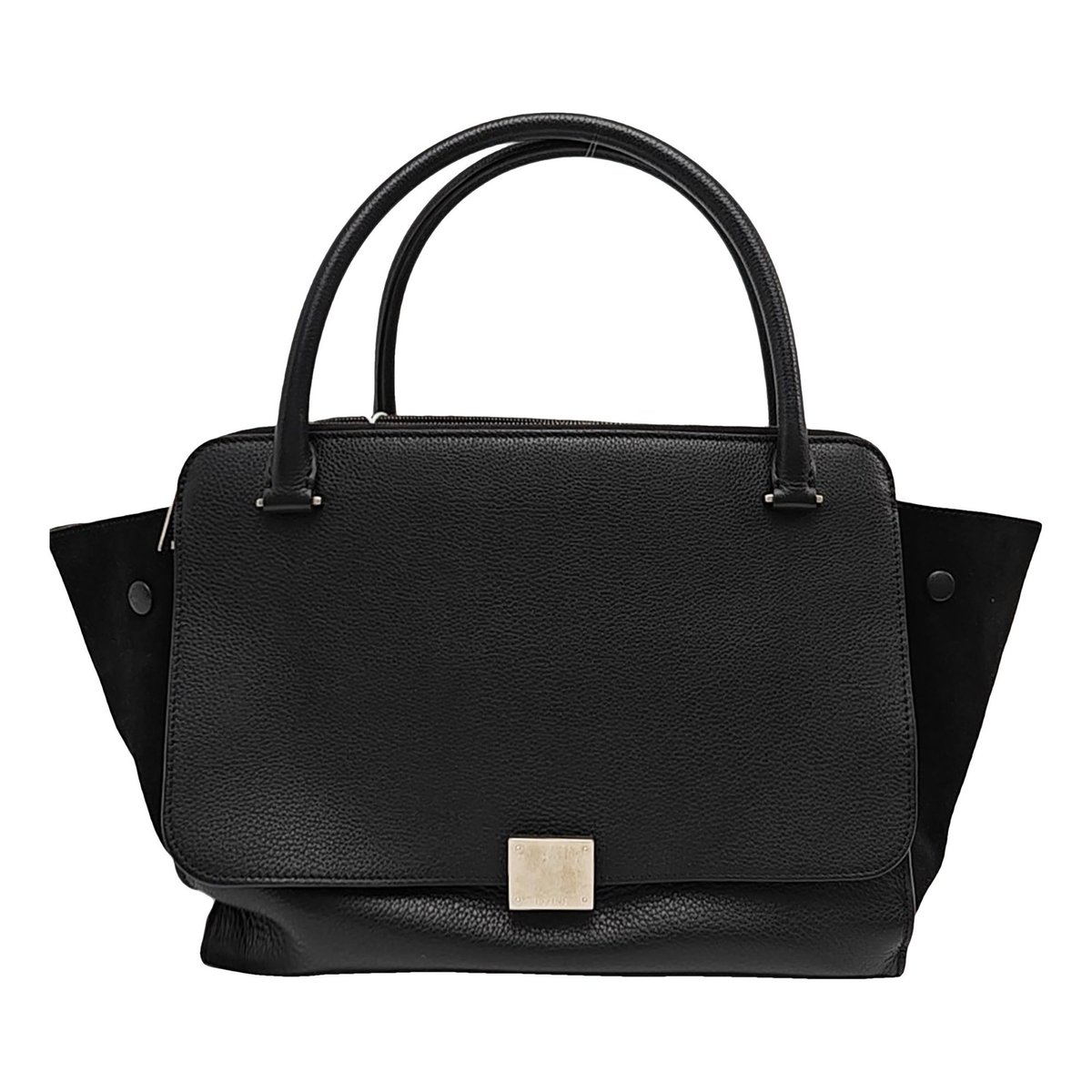 Trapèze leather tote