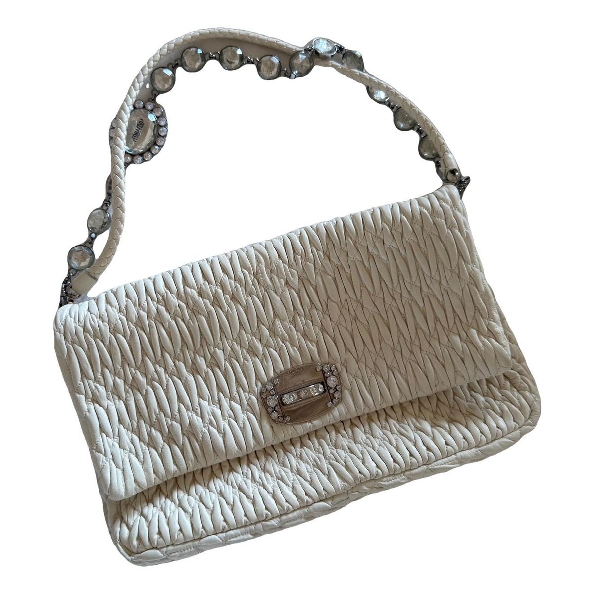 Matelassé leather handbag