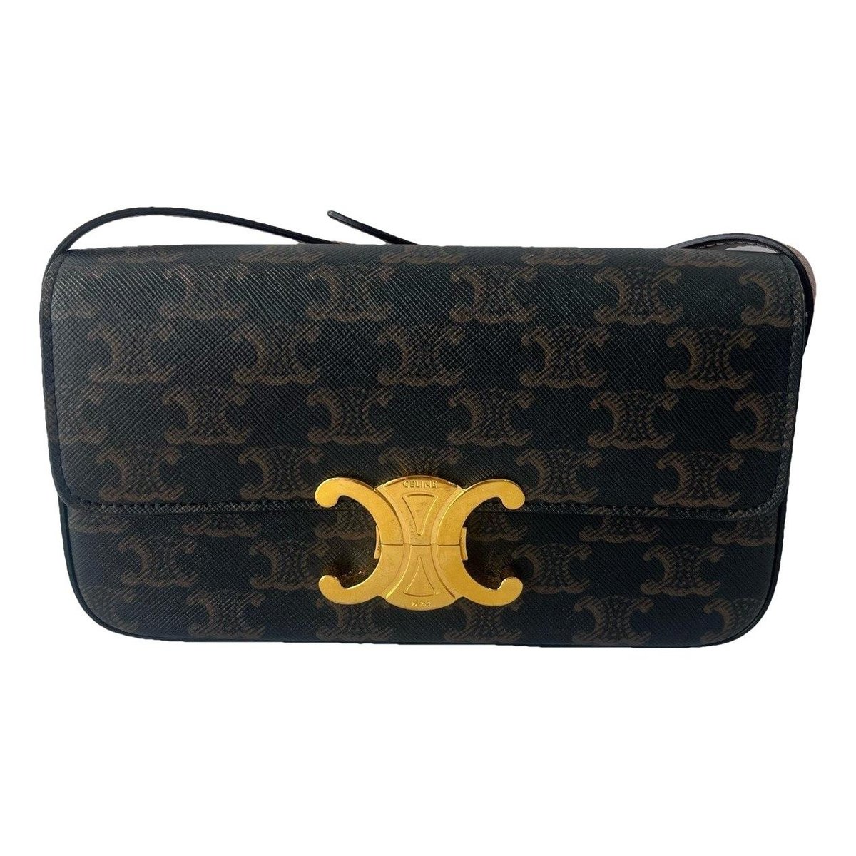 Triomphe Long leather handbag