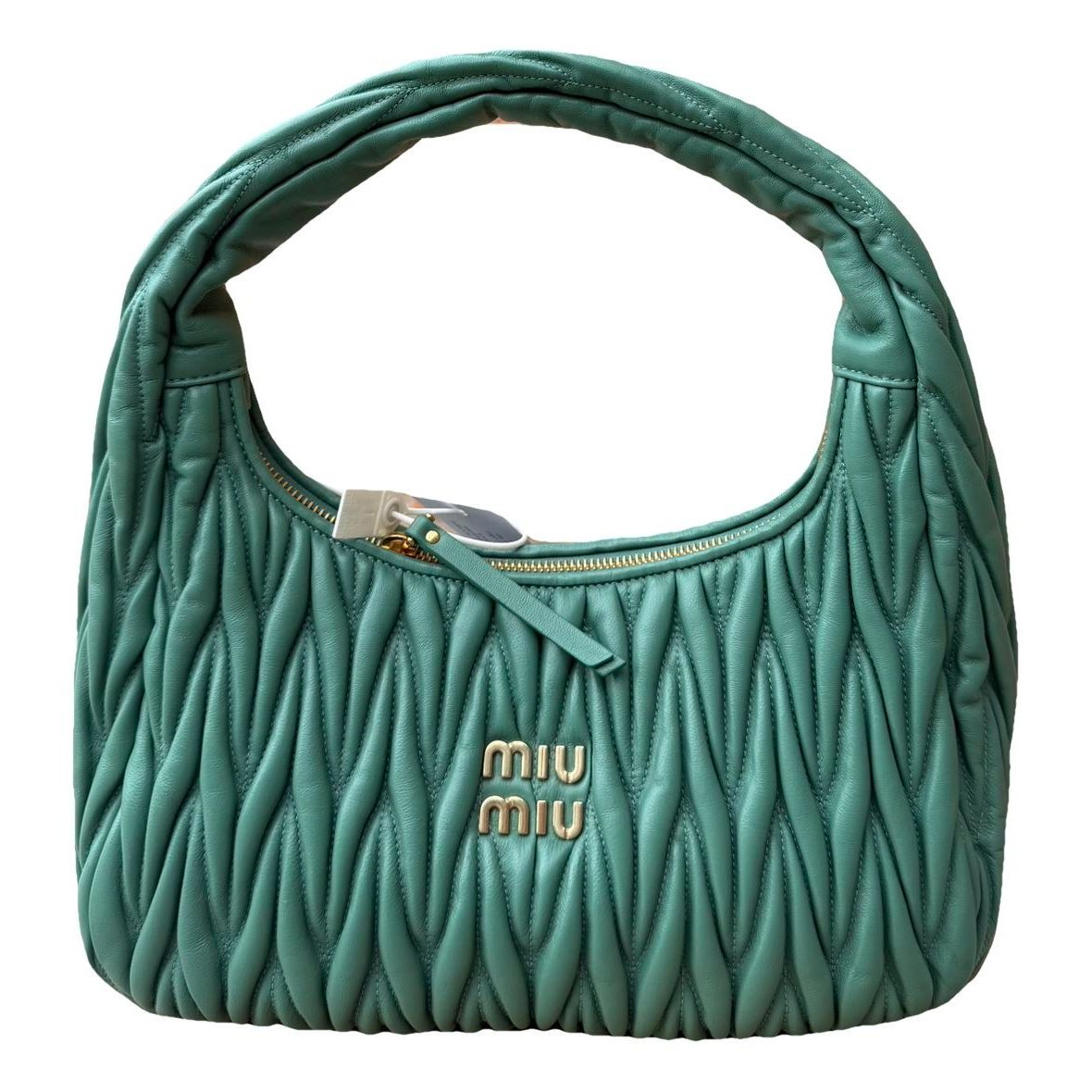 Matelassé leather handbag