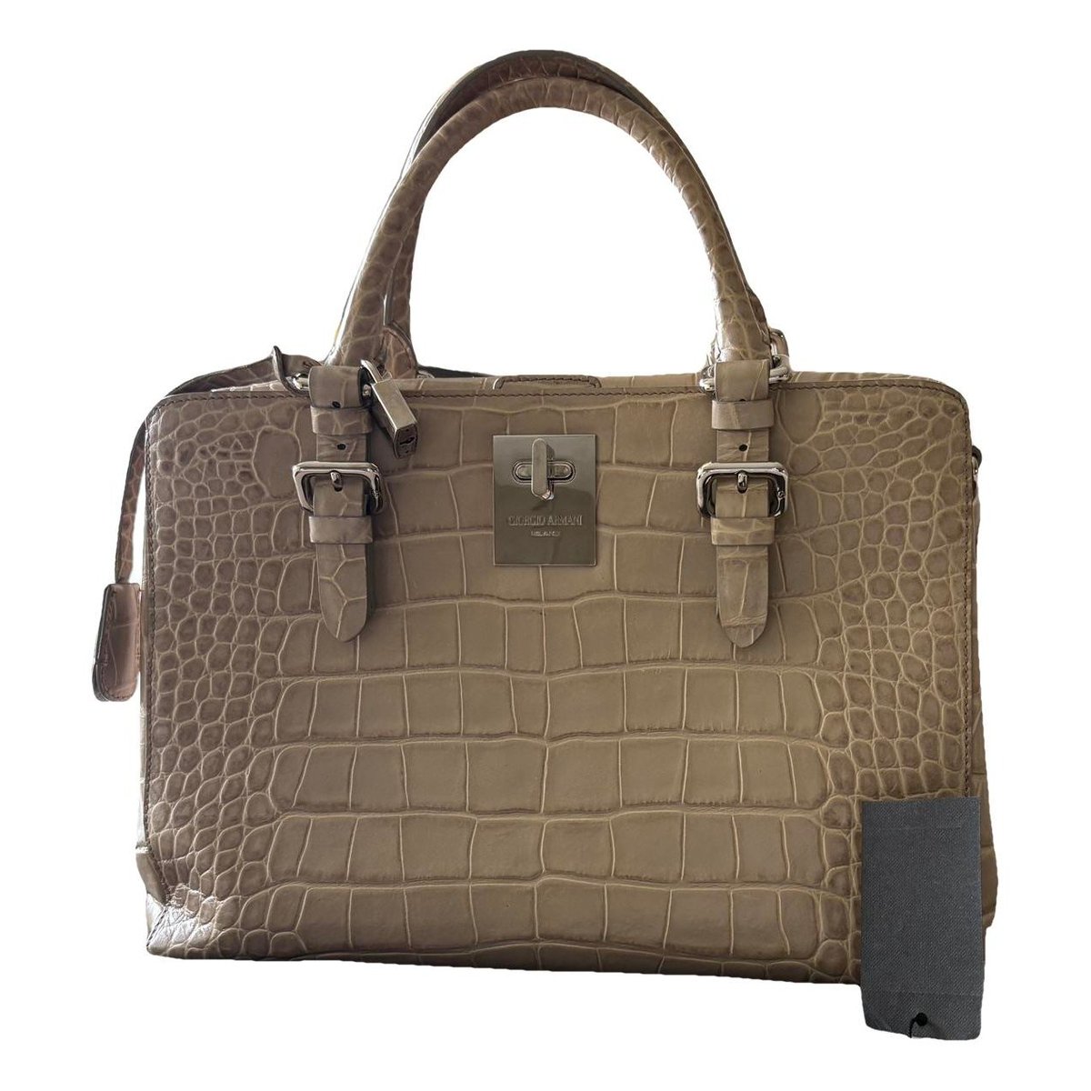 Patent leather handbag