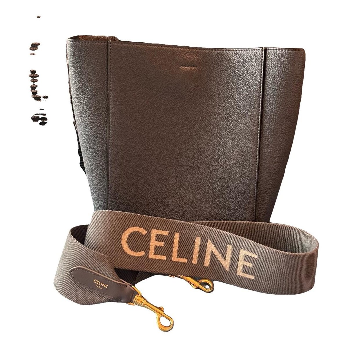 Seau Sangle leather handbag