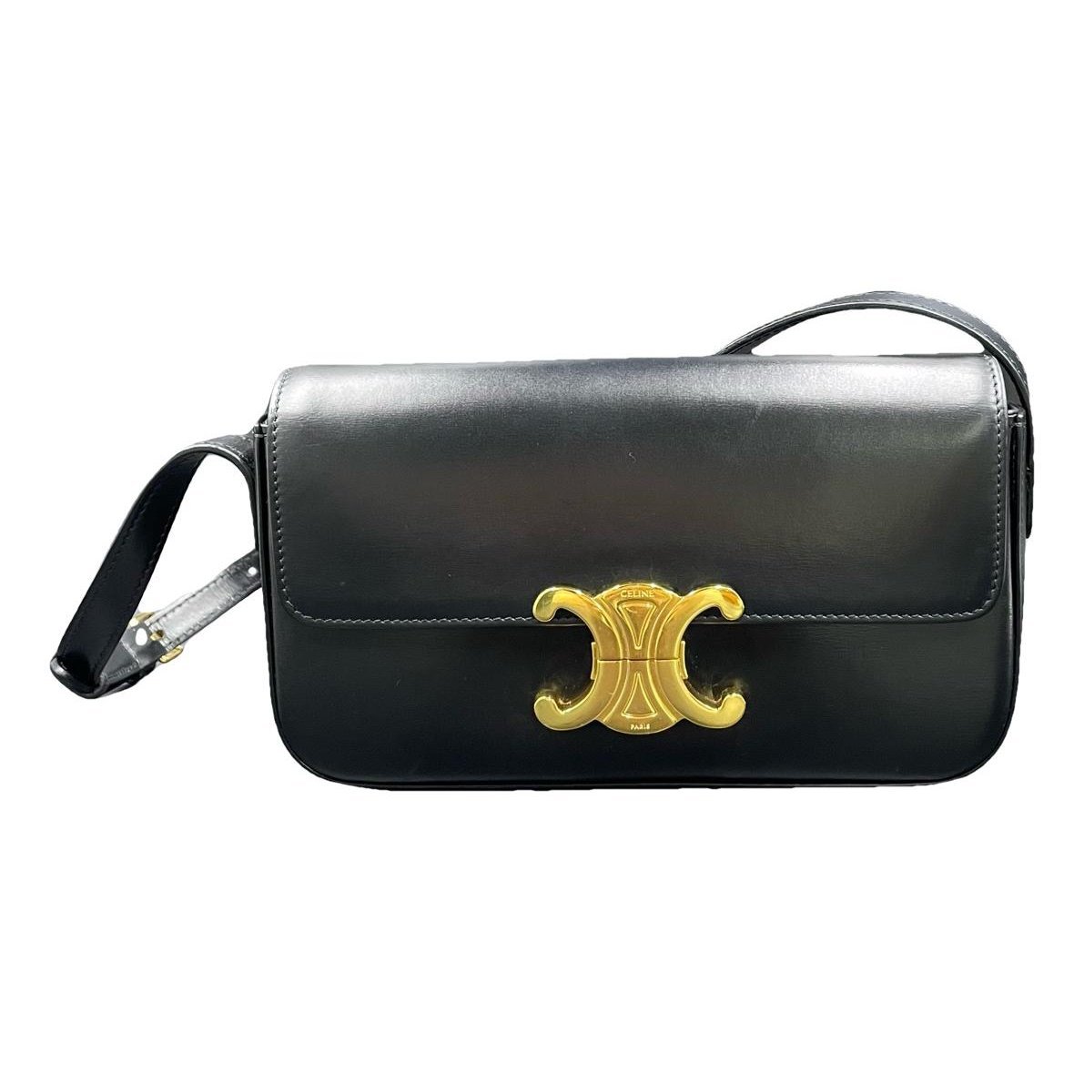 Triomphe Long leather handbag