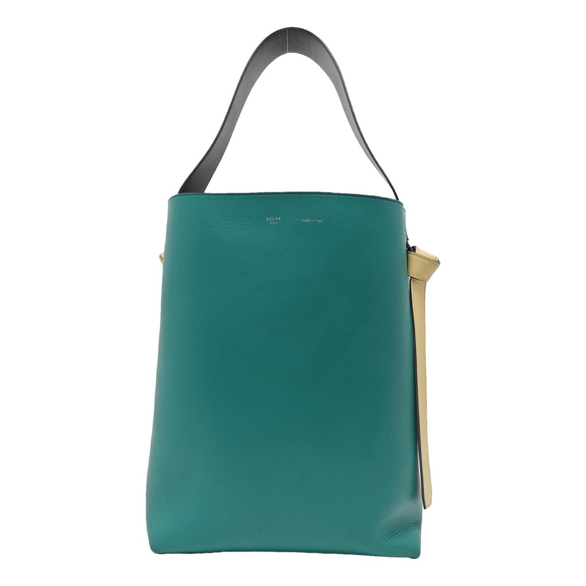 Twisted leather tote