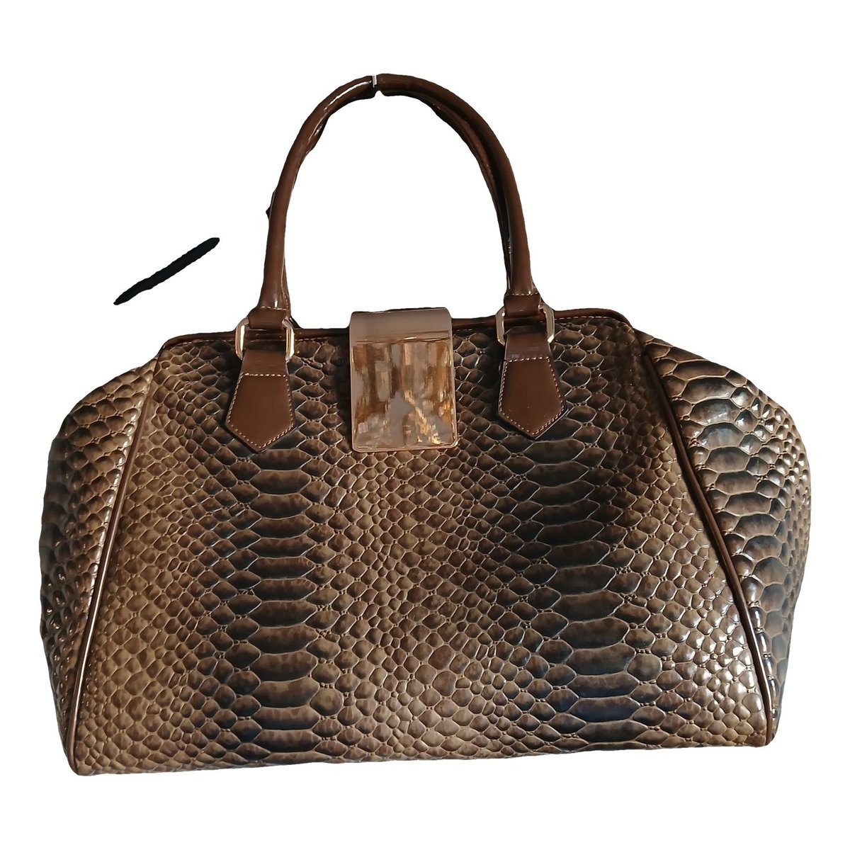 Crochet python handbag