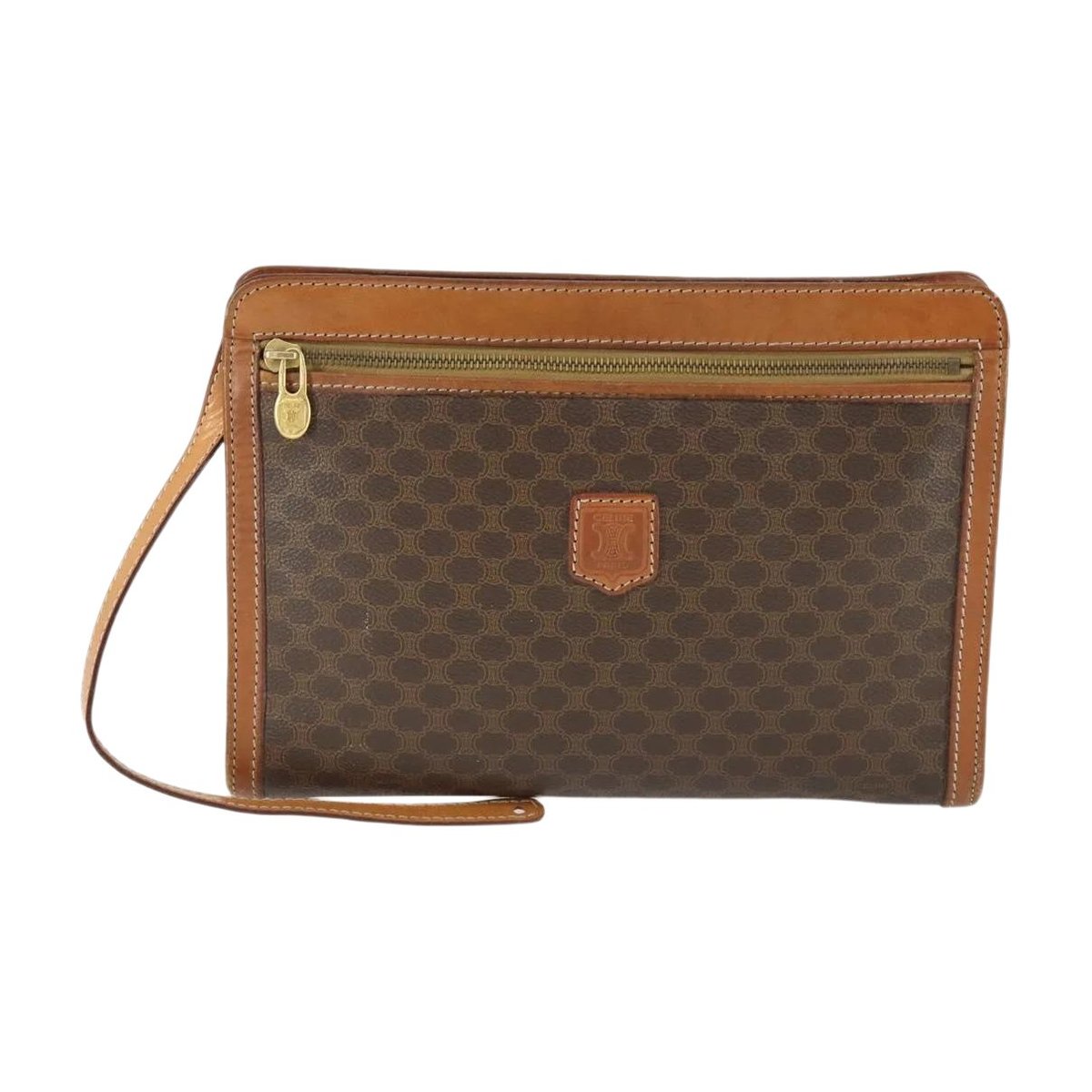 Triomphe Vintage cloth clutch bag