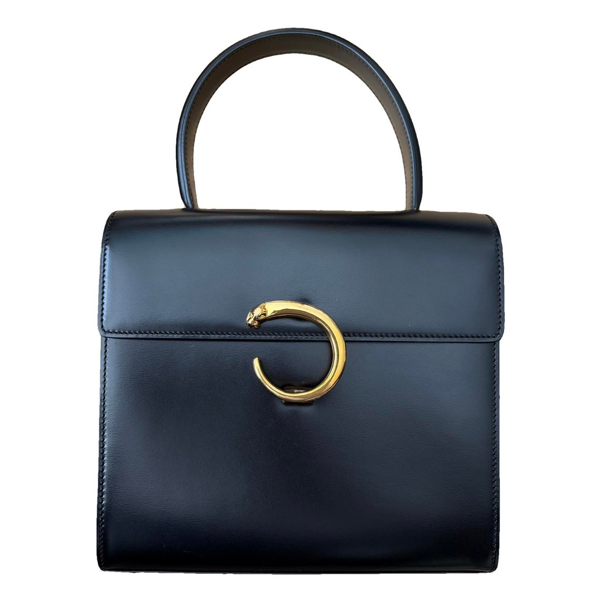 Panthère leather handbag