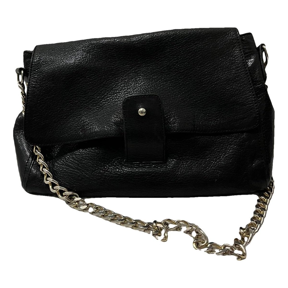 Leather clutch bag