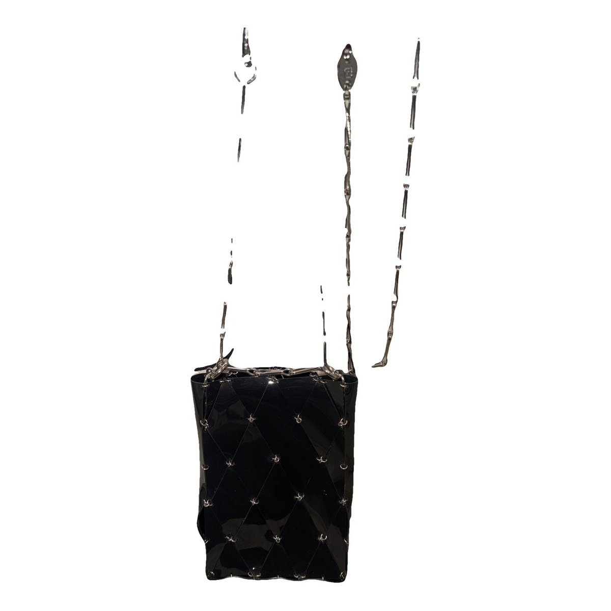 Patent leather clutch bag
