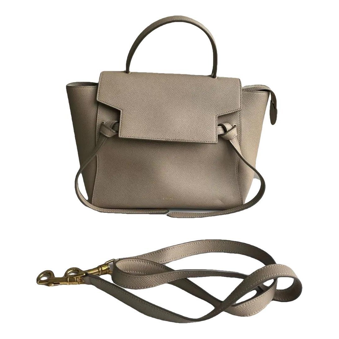 Belt leather crossbody bag
