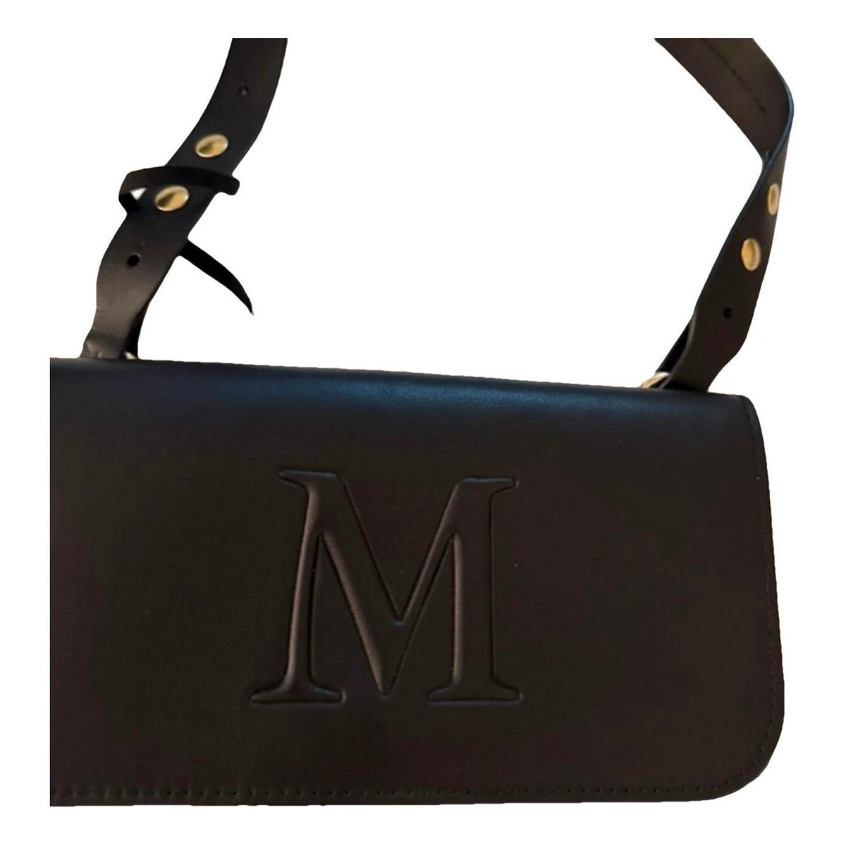 Leather clutch bag
