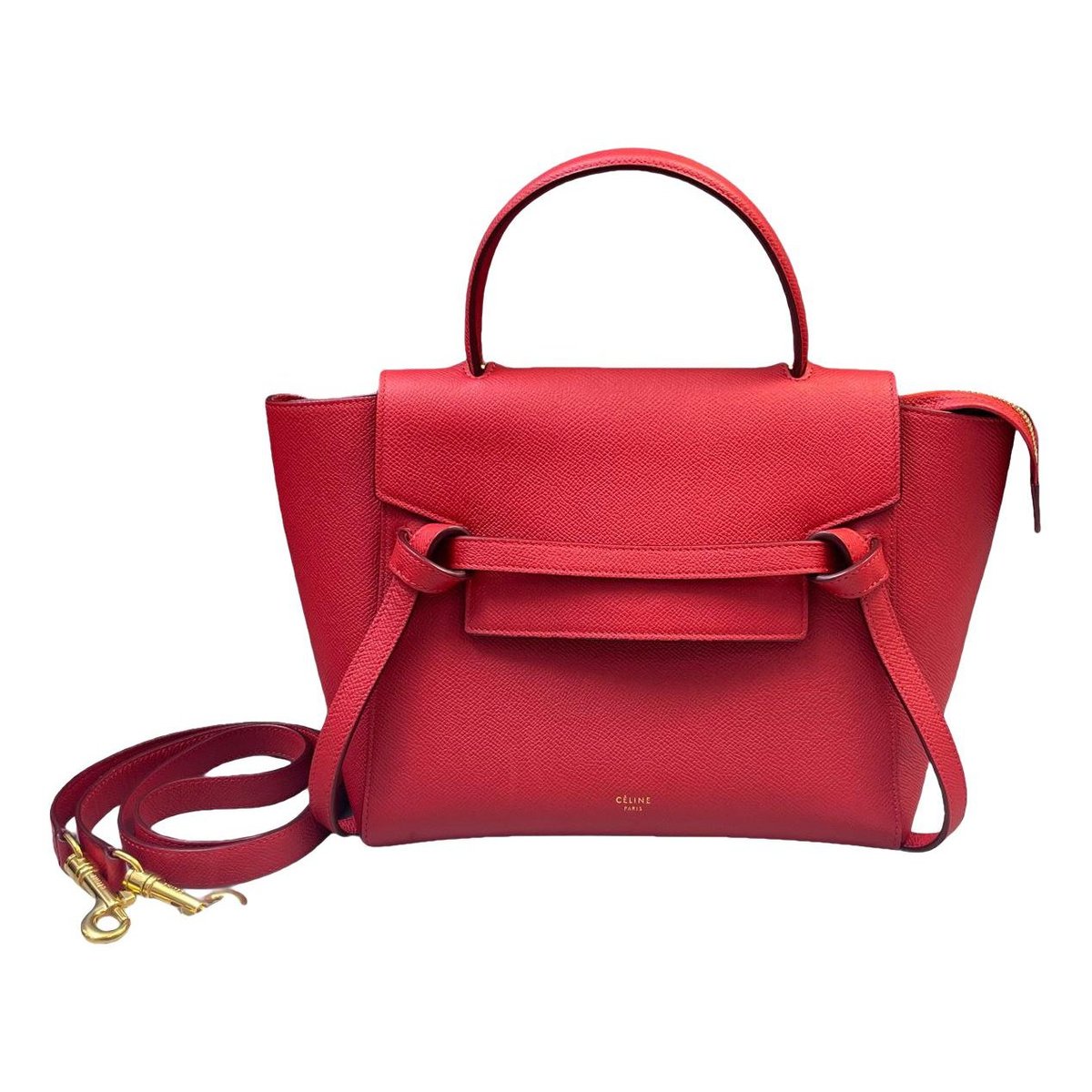 Belt leather handbag