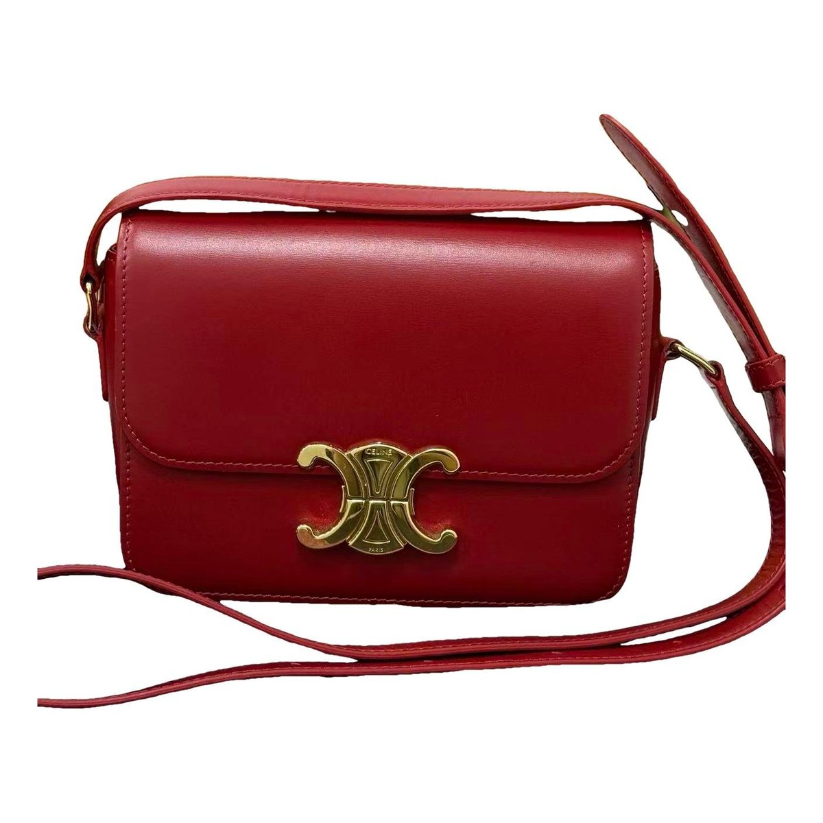 Triomphe leather handbag