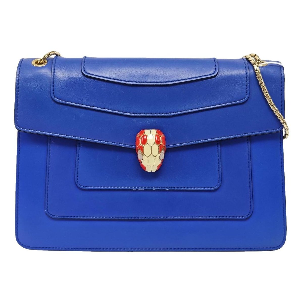 Serpenti leather handbag