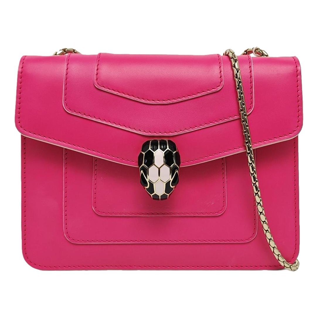 Serpenti leather handbag