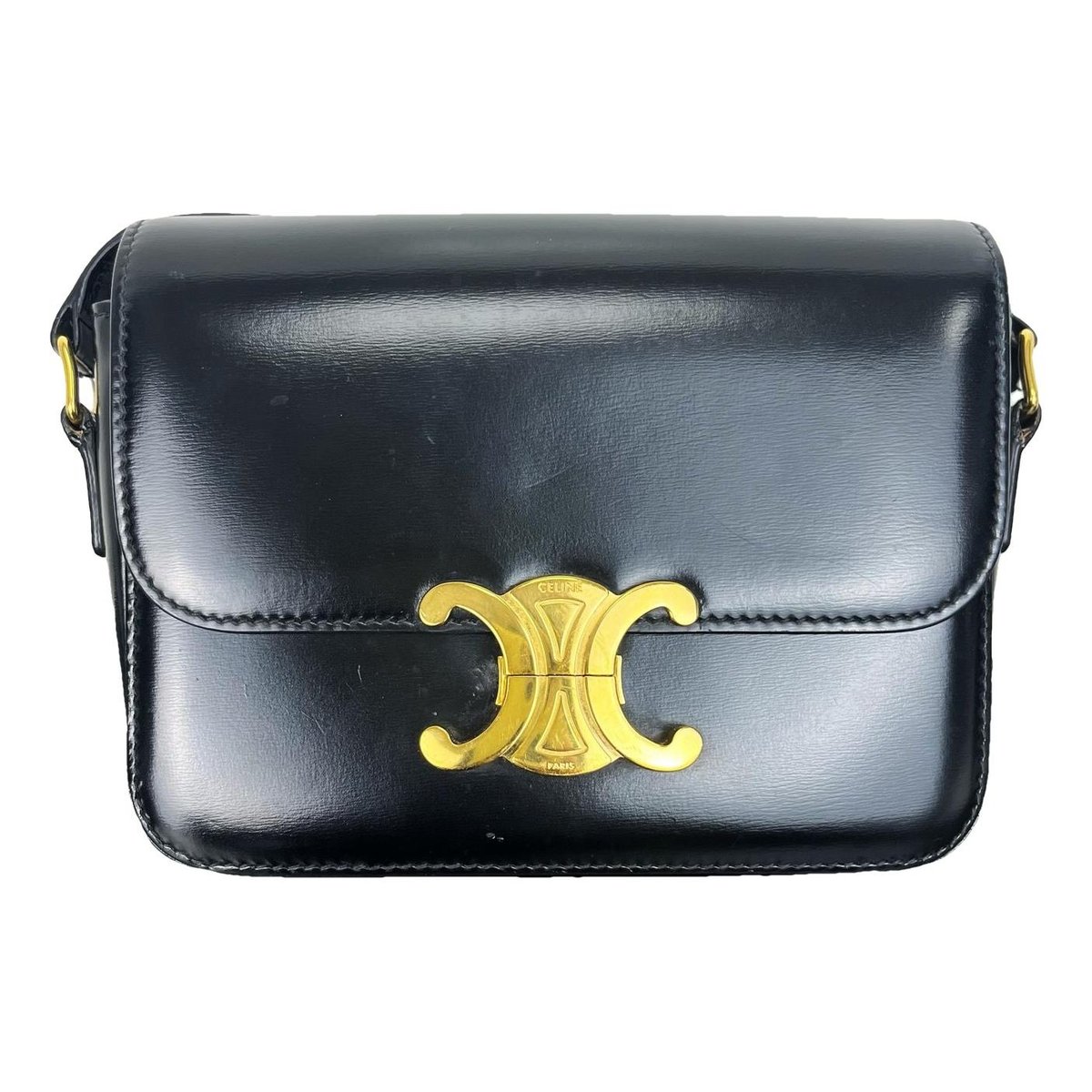 Triomphe leather handbag