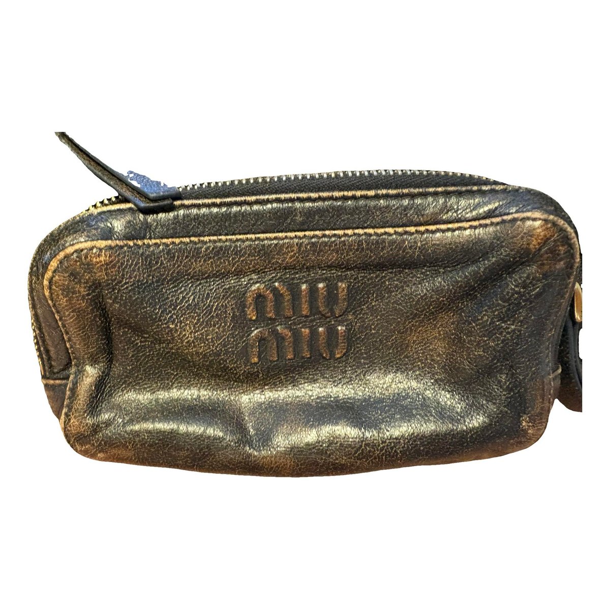 Pocket leather handbag