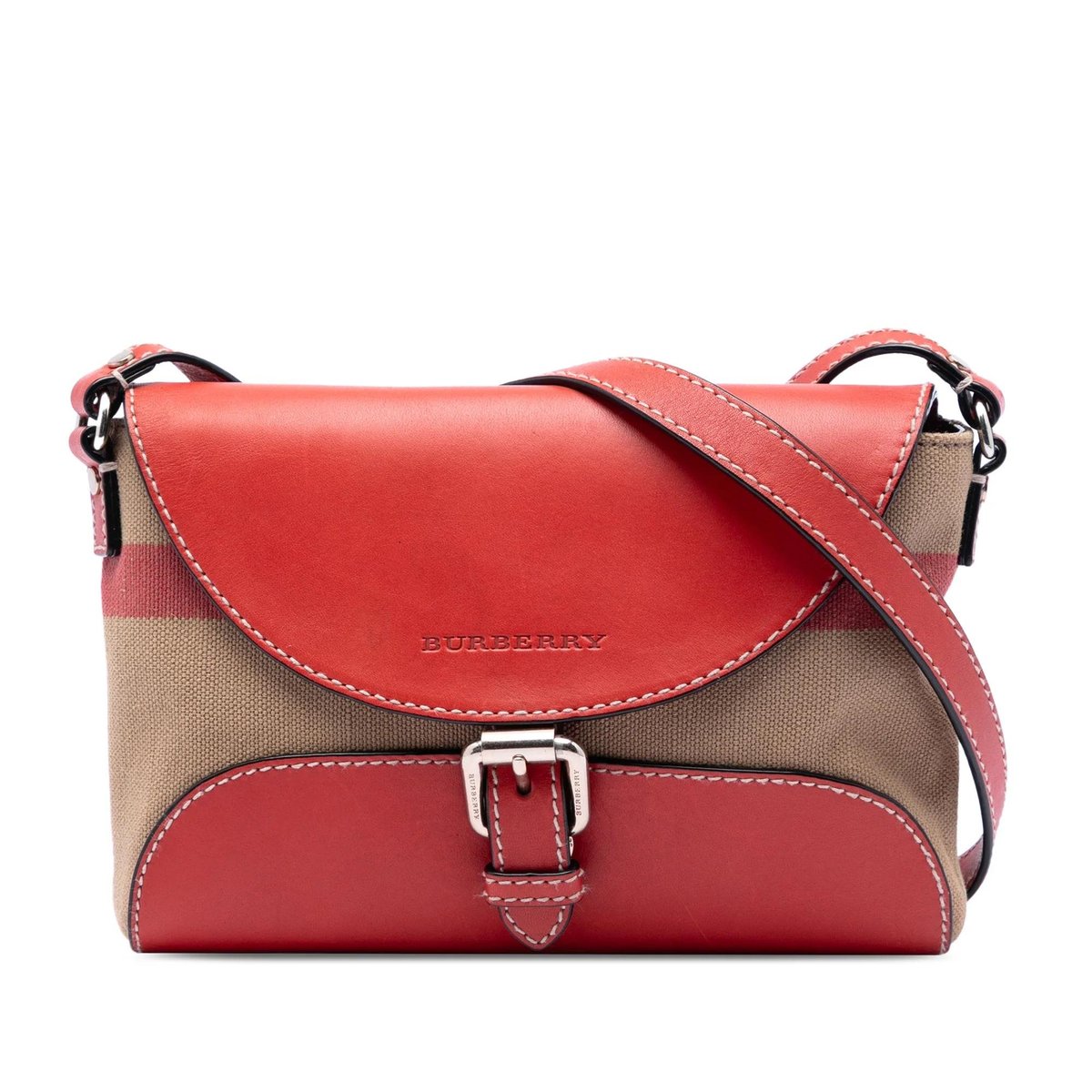 Pocket leather handbag