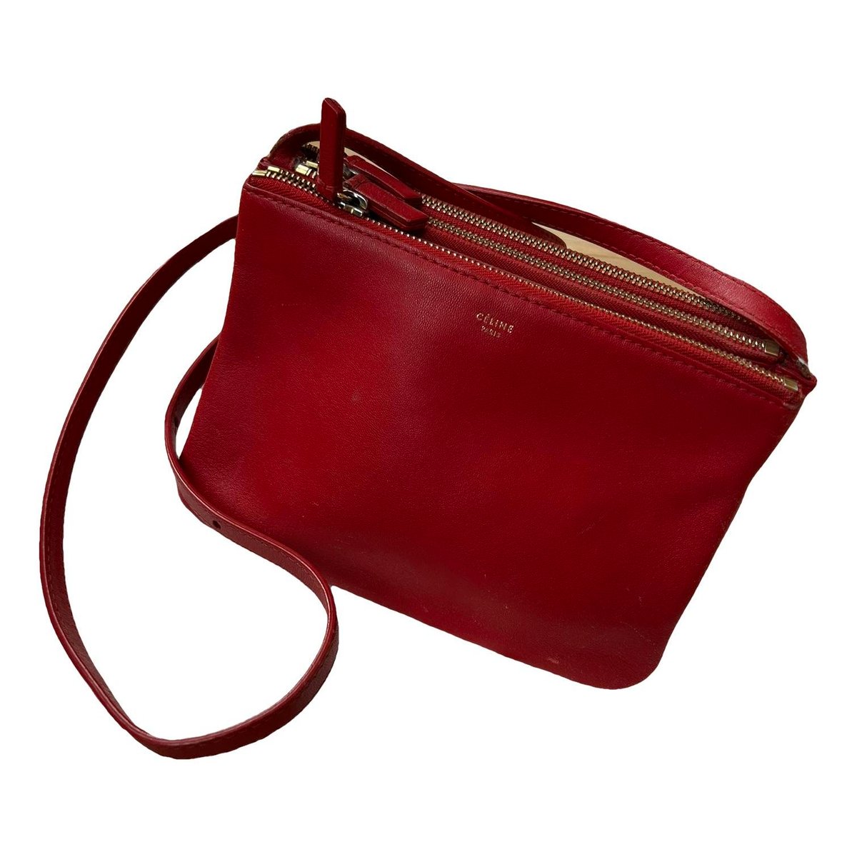 Trio leather crossbody bag