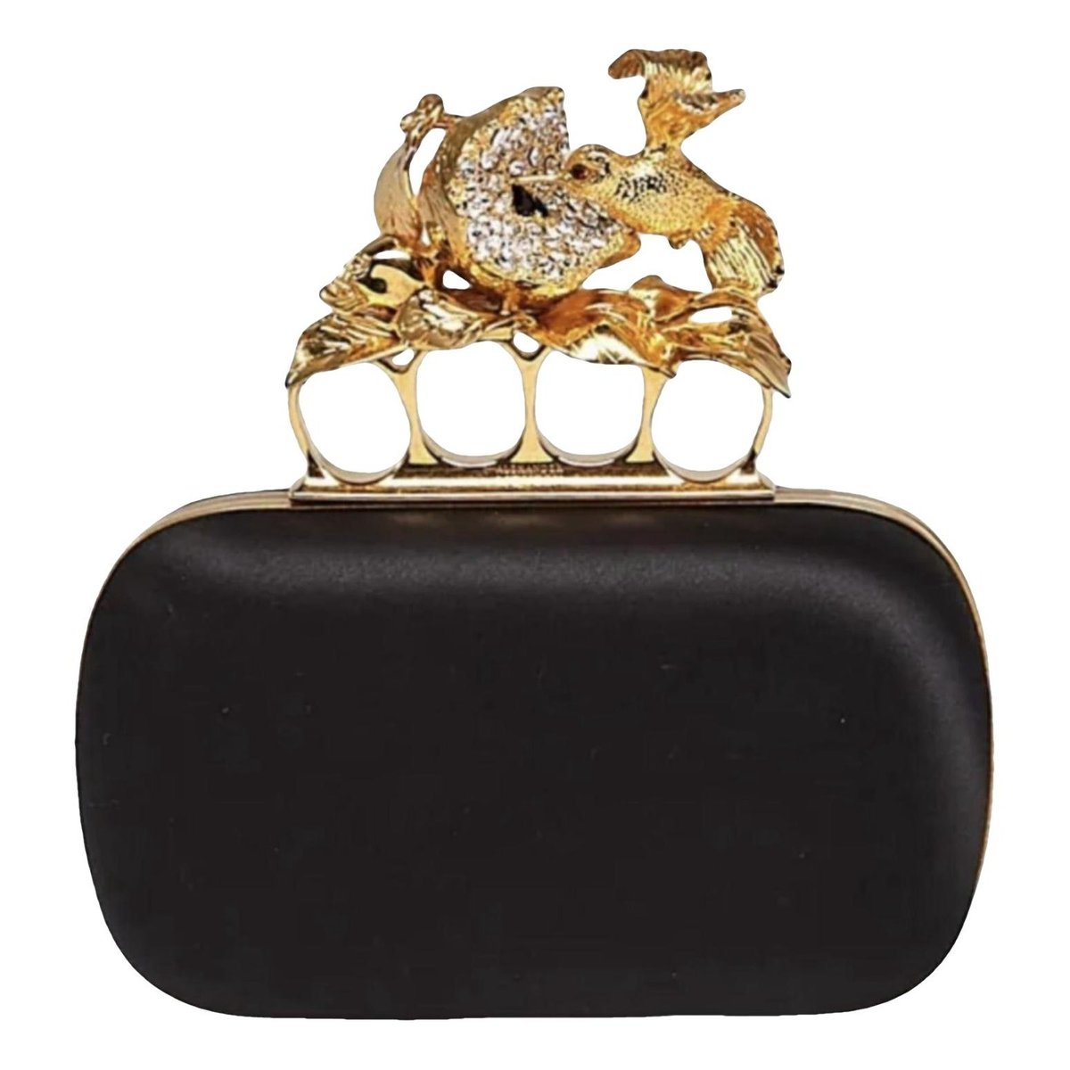 Leather clutch bag