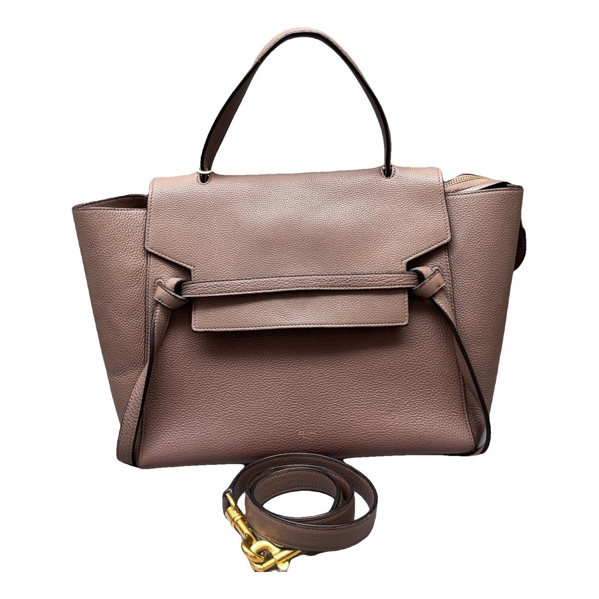 Belt leather handbag