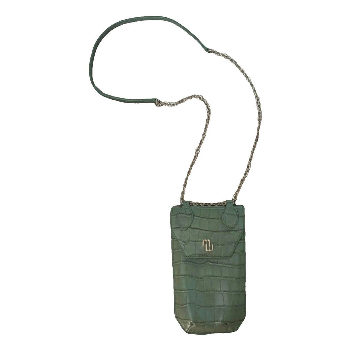 Leather clutch bag