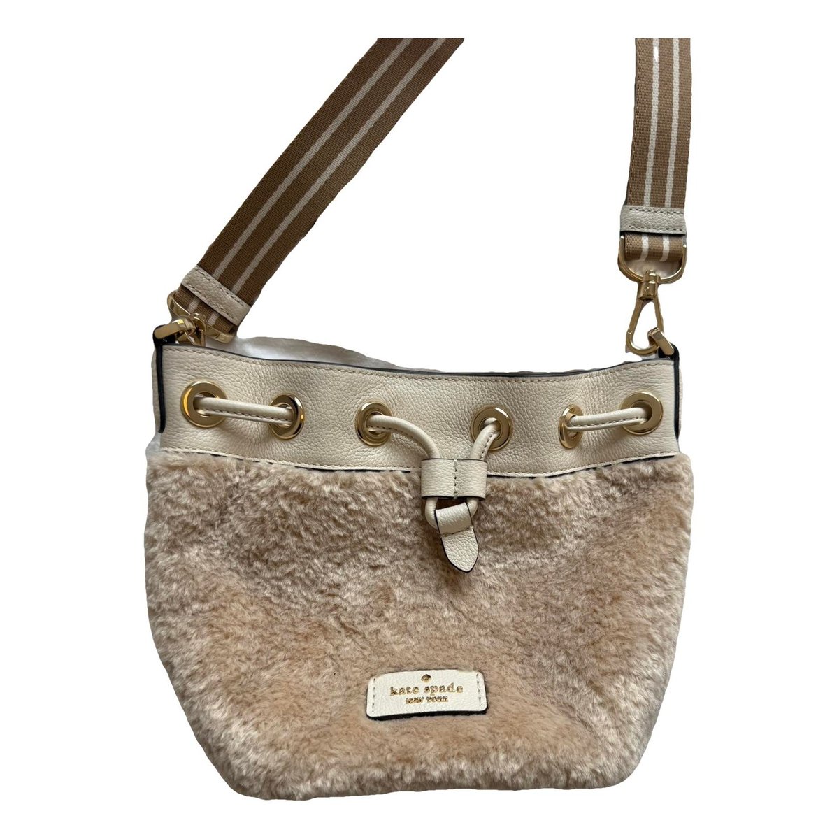 Faux fur crossbody bag