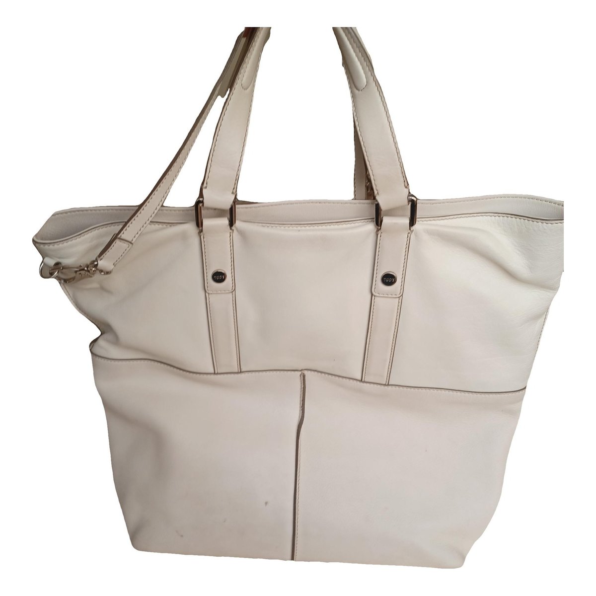 Shopping Media leather handbag