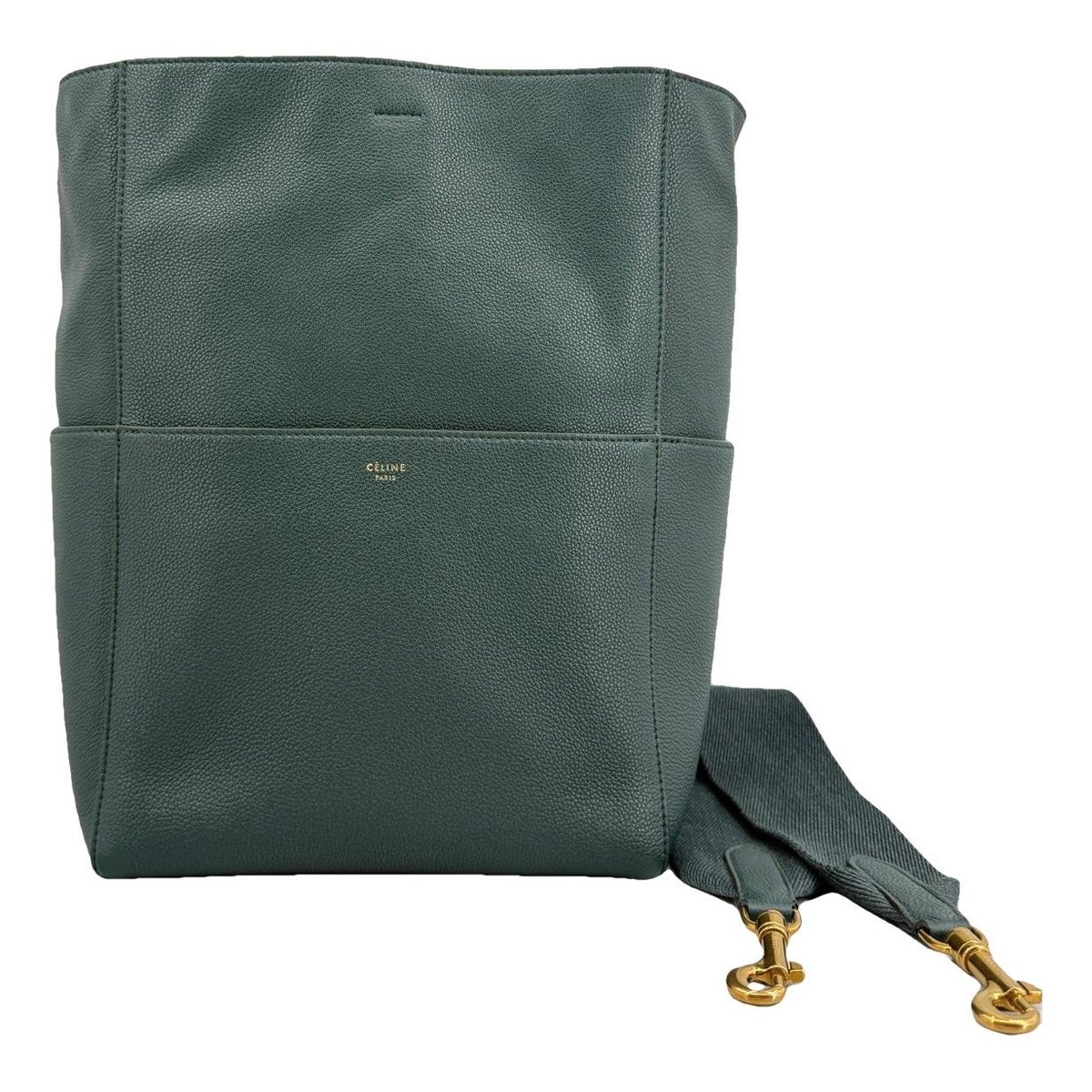 Seau Sangle leather handbag