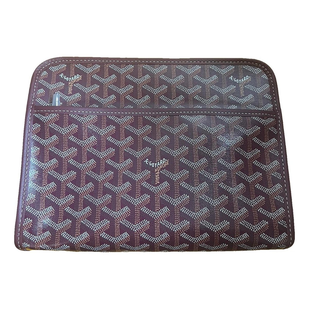 Jouvence leather clutch bag