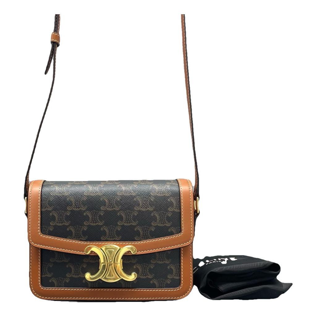 Triomphe leather handbag