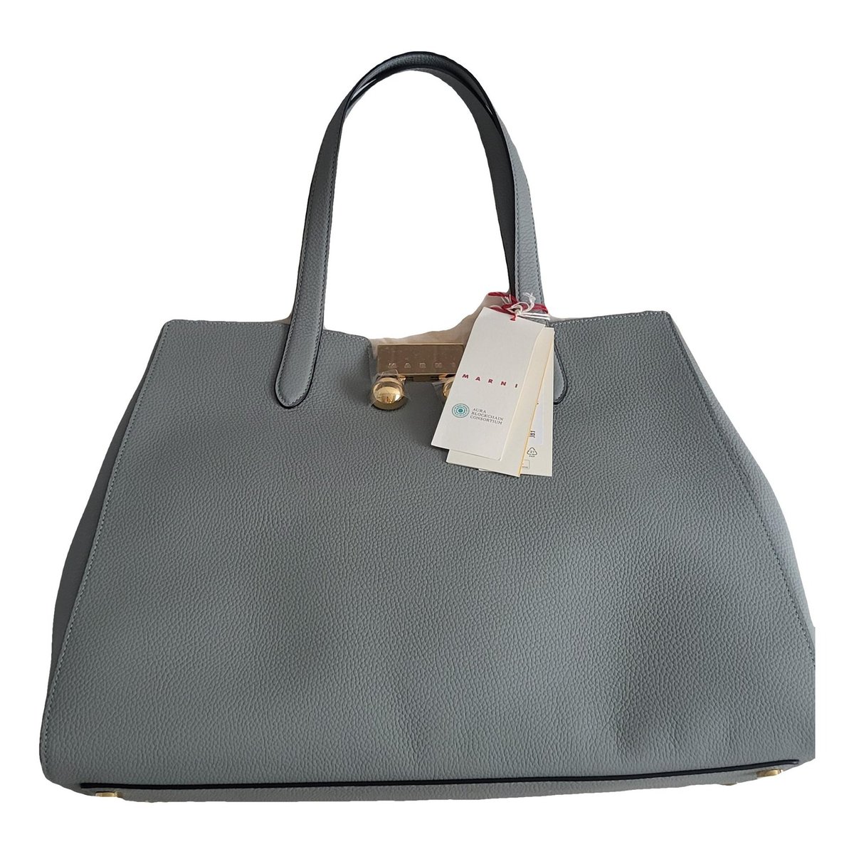 Trunk leather handbag