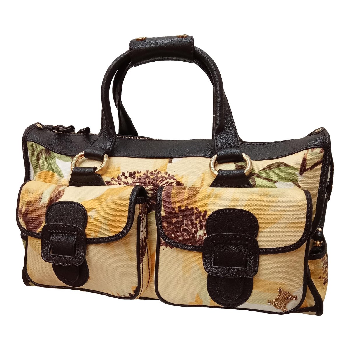 Triomphe Long cloth handbag