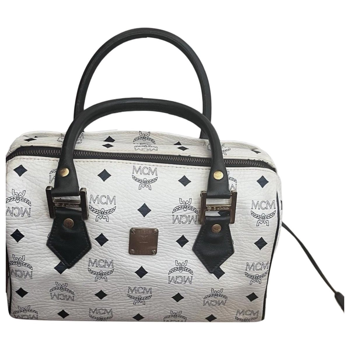 Boston leather handbag