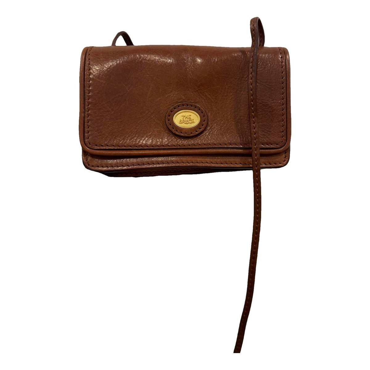 Leather clutch bag