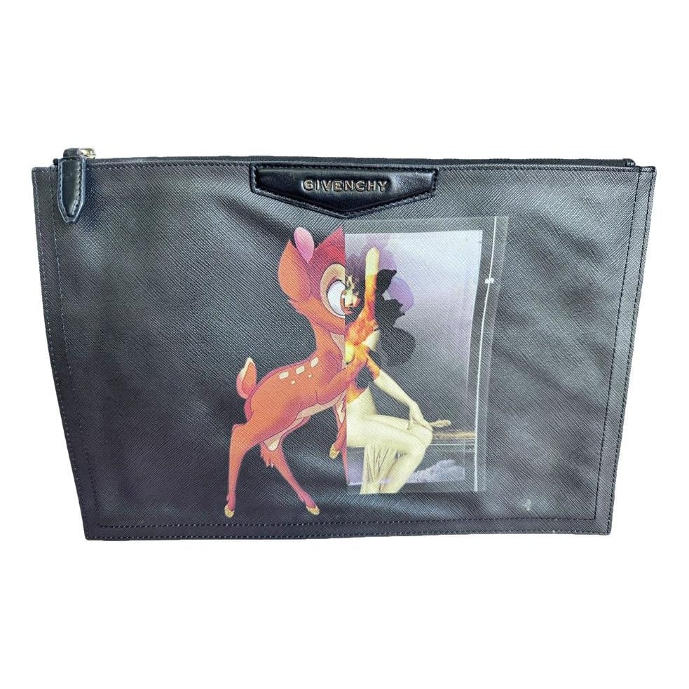 Antigona leather clutch bag