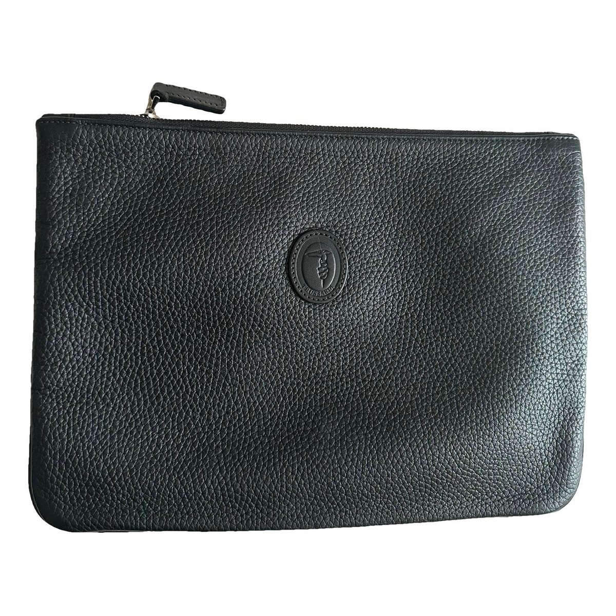 Leather clutch bag