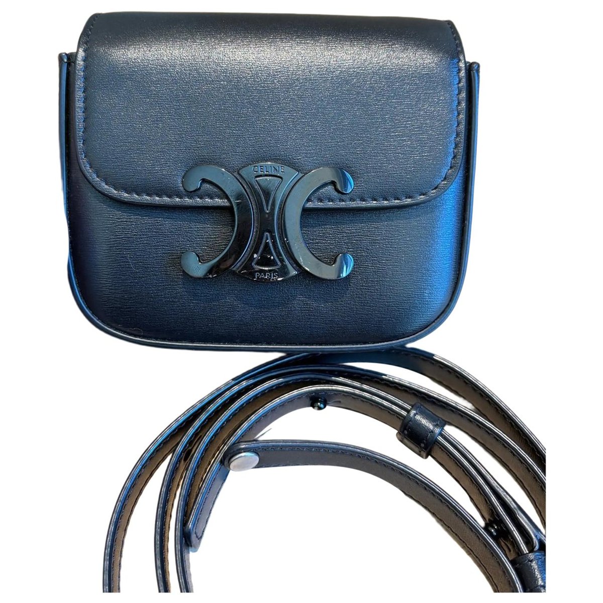 Triomphe leather handbag